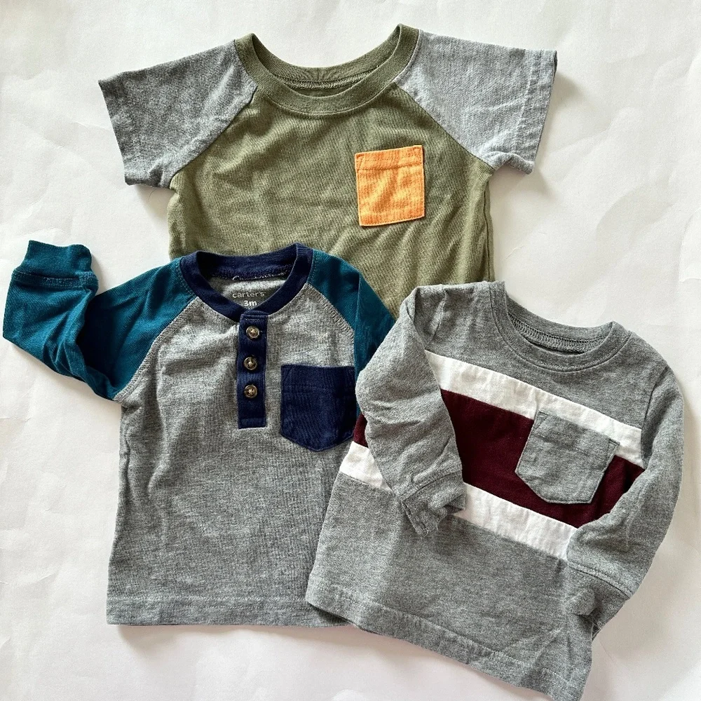 Baby Boy Shirts Clothing Bundle Size 3M
